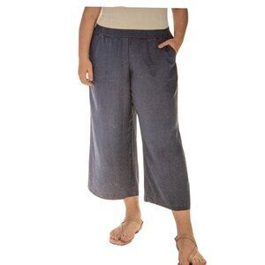 NEW Hilary Radley Tencel Cropped Pants | Dark Blue